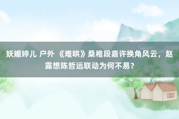 妖媚婷儿 户外 《难哄》桑稚段嘉许换角风云，赵露想陈哲远联动为何不易？