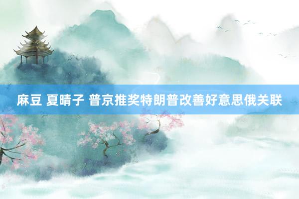 麻豆 夏晴子 普京推奖特朗普改善好意思俄关联