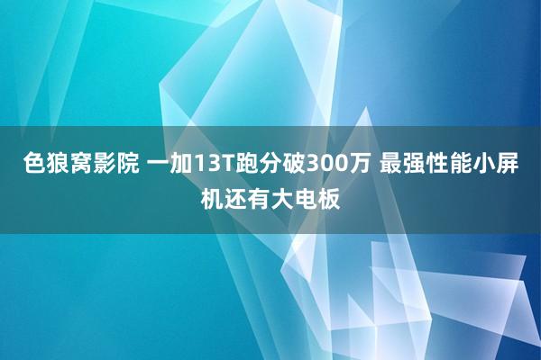 色狼窝影院 一加13T跑分破300万 最强性能小屏机还有大电板