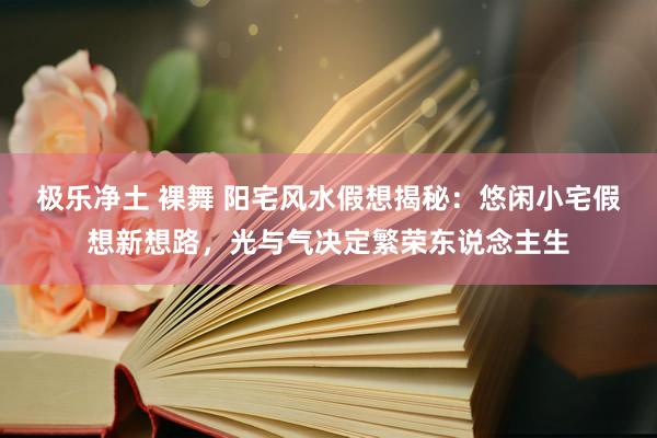 极乐净土 裸舞 阳宅风水假想揭秘：悠闲小宅假想新想路，光与气决定繁荣东说念主生