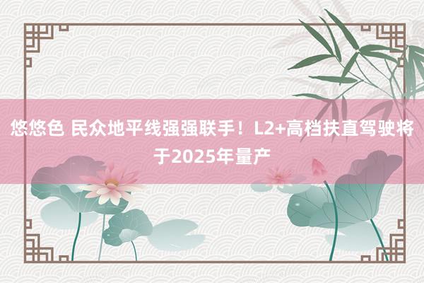 悠悠色 民众地平线强强联手！L2+高档扶直驾驶将于2025年量产