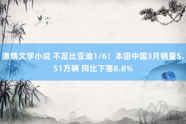 激情文学小说 不足比亚迪1/6！本田中国3月销量5.51万辆 同比下落8.8%